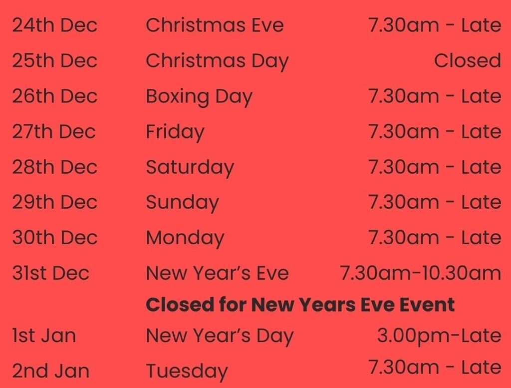 Caves Seasonal Opening Hours