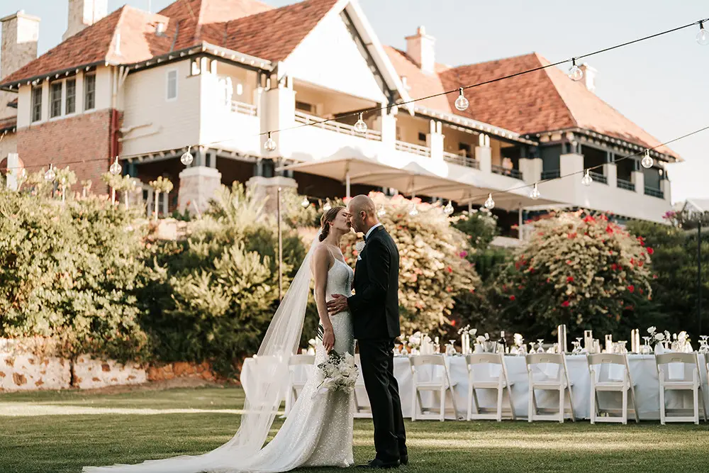 Open air wedding sep up emily rose lawn