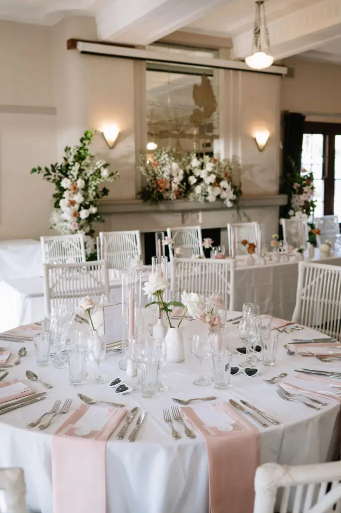 Yallingup room set up for indoor weddings